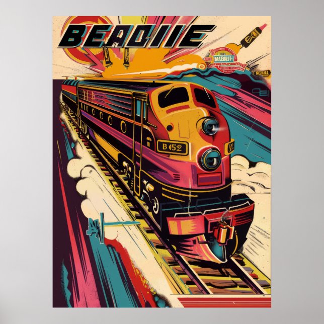 Vintages Bierposter - Retro-Brauerei-Werbung Poster (Vorne)