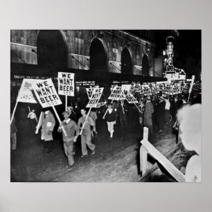 Vintages Bierverbot, Wir Wollte Bier, Bierkunst Poster