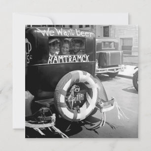 Vintages Bierverbot, Wir Wollte Bier, Geschichte Einladung