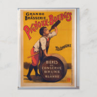 Vintages Bierwerbung Poster Grande Brasserie