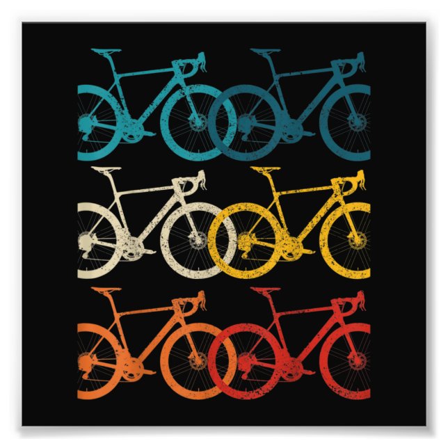 Vintages Bike Rad Racing Rad Fotodruck (Vorne)