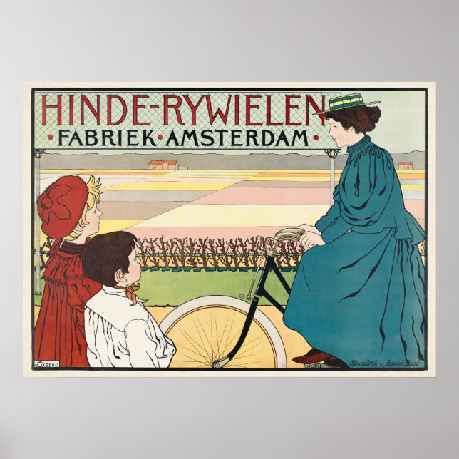 Vintages Bike-Werbeplakat Poster (Vorne)