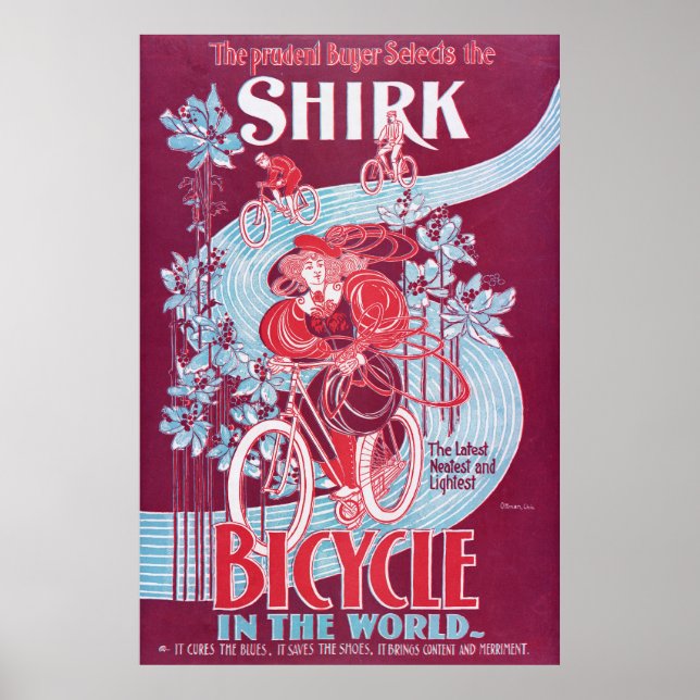 Vintages Bike-Werbeplakat Poster (Vorne)