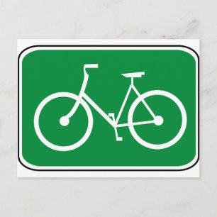 Vintages Bike-Zeichen Postkarte