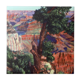 Vintages Bild der Grand- Canyonlandschaft Fliese