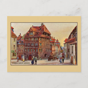 Vintages Bild Nürnberg Albrecht Dürer Hausart Postkarte