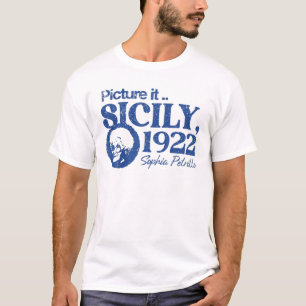 Vintages Bild Sizilien 1922 T-Shirt