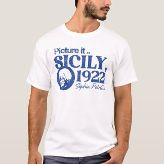 Vintages Bild Sizilien 1922 T-Shirt