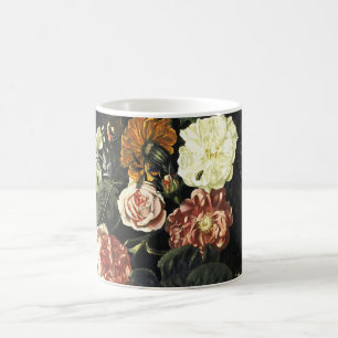 Vintages Bild Stillleben mit Blume Kaffeetasse