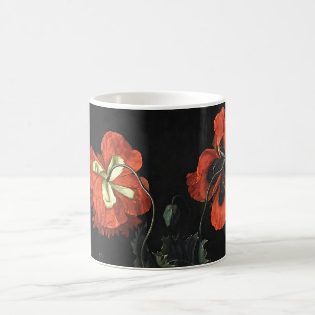 Vintages Bild Stillleben mit Blume Kaffeetasse (Mittel)