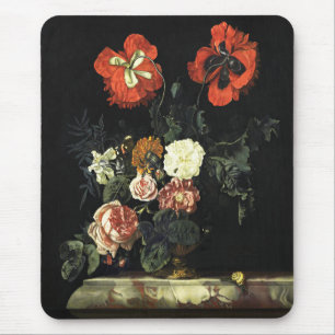 Vintages Bild Stillleben mit Blume Mousepad