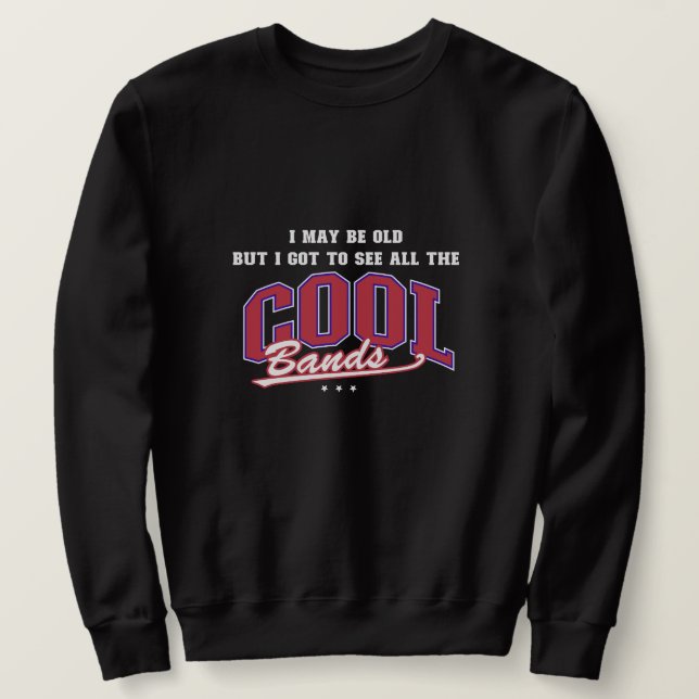 Vintages Black Band Sweatshirt - Perfektes Geschen (Design vorne)