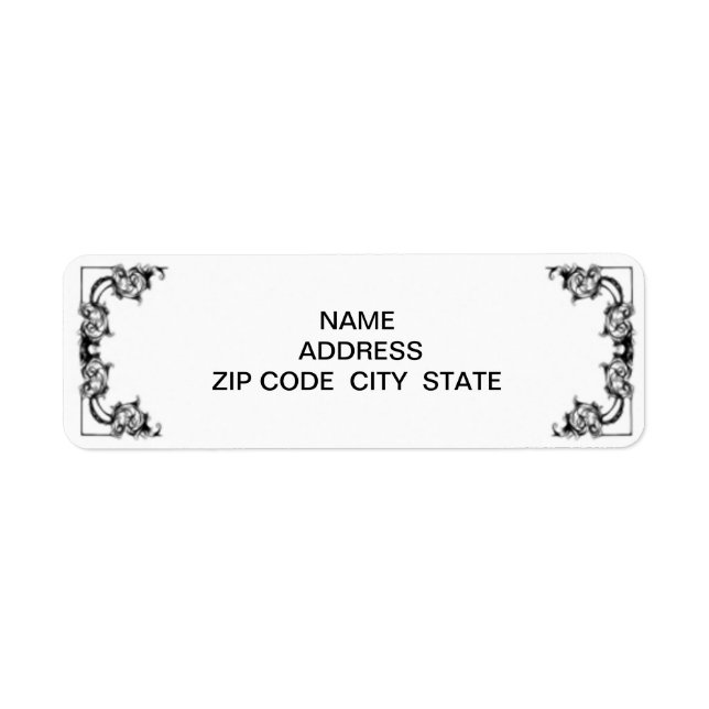 VINTAGES BLACK- UND WEISSBEZEICHNIS (Vorne)