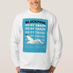 Vintages Blackpool-Strandposter T-Shirt