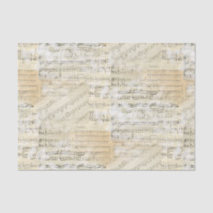 Vintages Blatt-Musik-Seidenpapier Seidenpapier