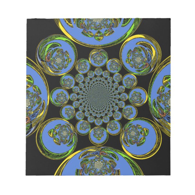 Vintages Blau Notizblock (Vorderseite)