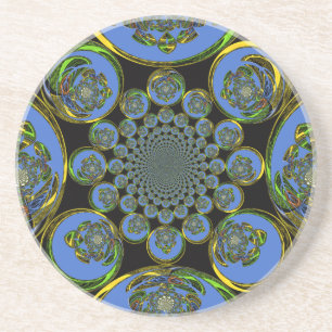 Vintages Blau Sandstein Untersetzer