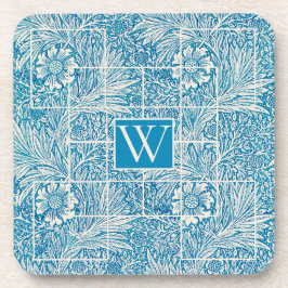 Vintages Blau- und Weißziermuster Getränkeuntersetzer