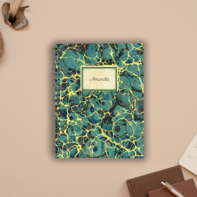 Vintages blaues antikes marmoriertes Papier - alte Notizbuch (Von Creator hochgeladen)