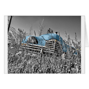 Vintages blaues Auto