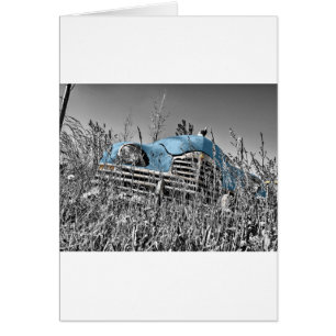 Vintages blaues Auto