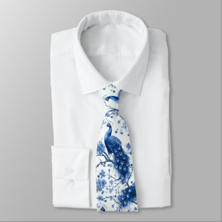 Vintages Blaues Französisches Chinoisy Krawatte