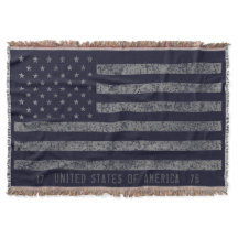 Vintages blaues Grunge amerikanisches Flag erschüt