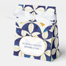 Vintages blaues und gelbes portugiesisches Muster Geschenkschachtel