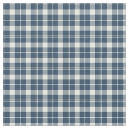 Vintages blaues und weißes Checkered kariertes Stoff