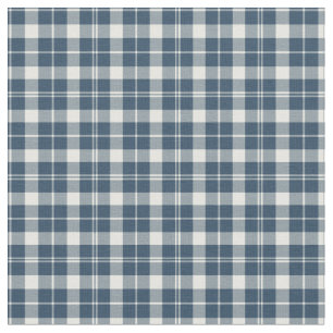 Vintages blaues und weißes Checkered kariertes Stoff