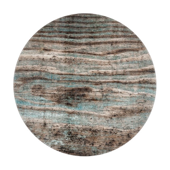 Vintages Blauholz Schneidebrett (Vorderseite)