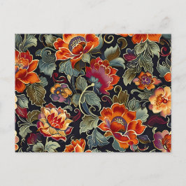 Vintages Bloom Elegante Gruß-Karte Feiertagspostkarte