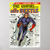 Vintages Blue Käfer Comic Buch Superhero