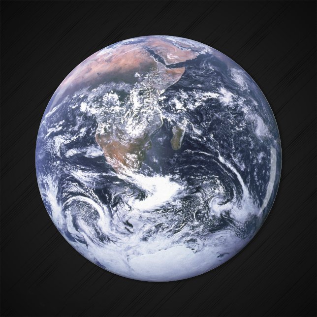Vintages Blue Marble Earth Foto Magnet (Von Creator hochgeladen)