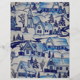 Vintages Blue Weihnachtsdorf