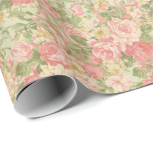 Vintages Blumen Geschenkpapier