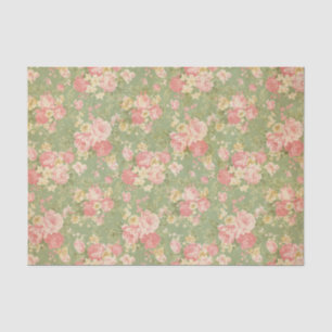 Vintages Blumen Seidenpapier