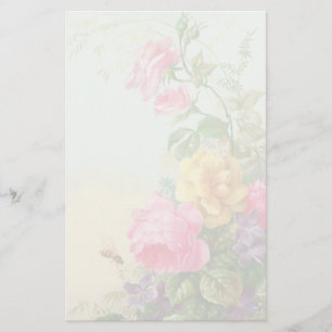 Vintages Blumenbriefpapier Briefpapier