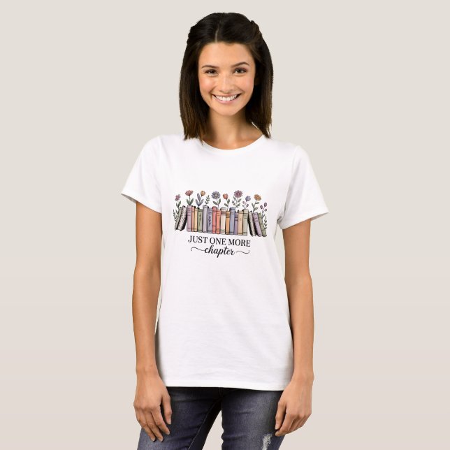 Vintages Blumenbuch T-Shirt (Vorne ganz)