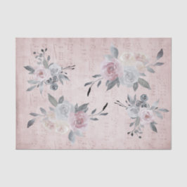 Vintages Blumendekor Seidenpapier