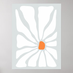 Vintages Blumengartendesign Poster