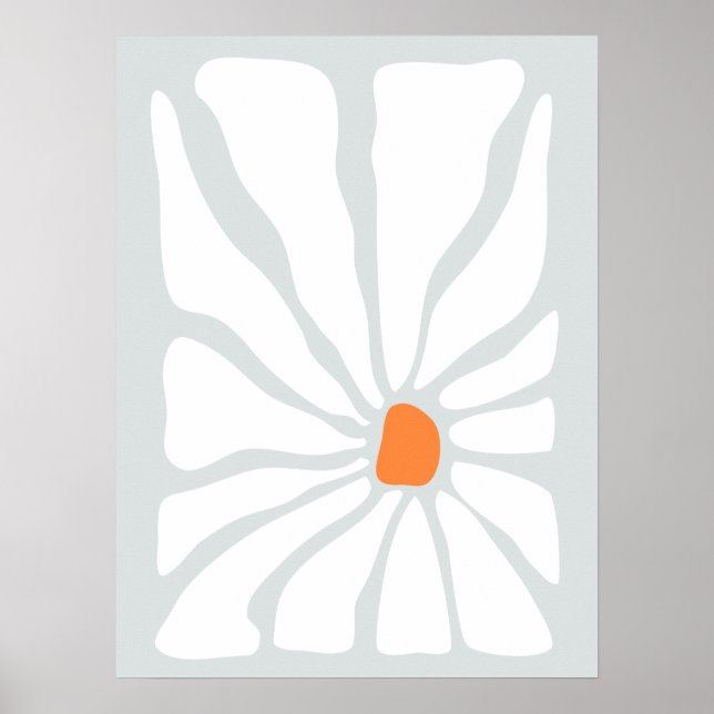 Vintages Blumengartendesign Poster (Vorne)