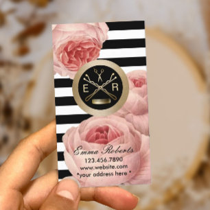 Vintages Blumengeschenk für Haarstühle Rabattkarte