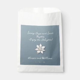 Vintages blumengeschmücktes Wappen Dankeschön für Geschenktütchen