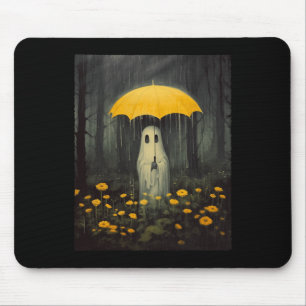 Vintages Blumenghost Halloween Gothic Ghost Dark F Mousepad