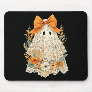 Vintages BlumenHalloween Fall Girly Ghost Lace Spi Mousepad