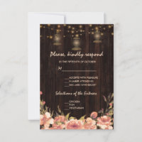 Vintages Blumenholz Alte Lanterns Hochzeit RSVP