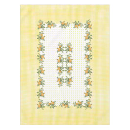 Vintages Blumenkohl, kariert, Tischdecken 52"x70"