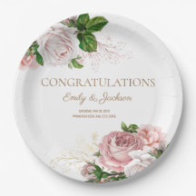 Vintages Blumenkuchen-Brautparty in Rosa