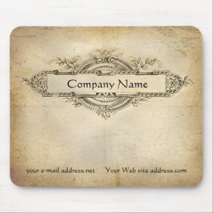 Vintages Blumenmedaillenpapier Mousepad